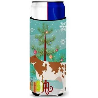 """"Caroline's Treasures Ayrshire Cow Christmas Dekorative Can Hugger Slim Multicolor""""