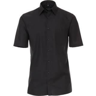 CasaModa Herren Kurzarmhemd schwarz Comfort Fit