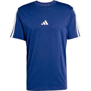 Essentials 3-Stripes Single Jersey T-shirt - Dark Blue / White - XS