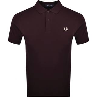 Fred Perry Plain Polo Shirt Oxblood