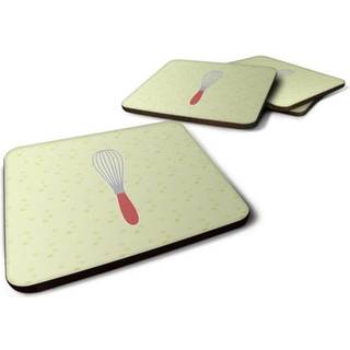 """" Caroline's Treasures Wisk On Green Decorative Coasters 3.5 multicolor """"