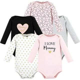 Hudson baby unisex baby bomuld lang?rmet bodysuits pige mor mor 3-6 m?neder