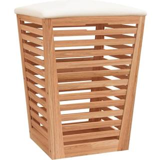 badeværelsestaburet 40,5x40,5x56 cm massivt valnøddetræ