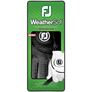 FootJoy Weathersof (2024) Syntetisk Herre Golfhandske - Black - Venstre - Str. S