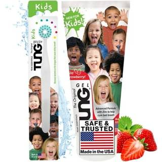 Tongue Scraper For Kids Kids Tongue Cleaner Kit Childrens Tongue Cleaner Childs Tongue Scrubber Fight Bad Breath Made in USA (Sæt på 1)