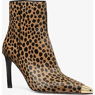 MK Kasia Cheetah Print Calf Hair Boot - Natural - Michael Kors - EU 40.5
