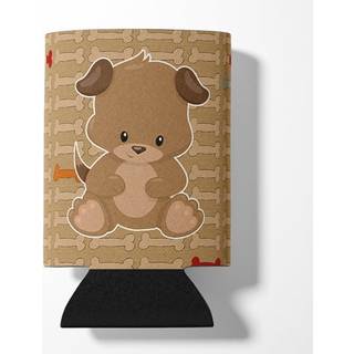 """" Caroline's Treasures hvalp på brune knogler kan eller flaske hugger kan hugger flerfarvet """"