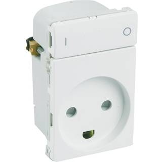 IHC Wireless FUGA Stikkontakt 1½ modul hvid