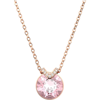 Bella V Anhänger, Rundschliff, Rosa, Roségold-Legierungsschicht