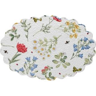 Park Designs White Oval Wildflower Scalloped Dkkeserviet st med 4