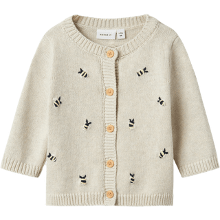 NAME IT Strik Cardigan Tommy Peyote Melange