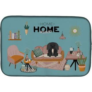 """" Caroline's Treasures CK7952DDM Black Pekingese Sweet Home Dish-Drying-Mats 14 X 21 Multicolor """"