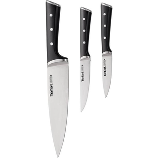 TEFAL Ice Force Køkkenkniv Knivsæt med 3 dele (grønsagskniv, universalkniv, kokkekniv) K2323S74