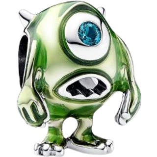 Pandora Disney Pixar Mike Wazowski Charm - Silver - Green