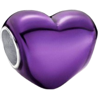 Pandora Charm - Violettes Metallic-Herz - 793337C01 - lila