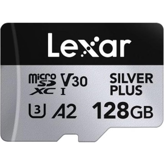 Lexar Professional Silver Plus MicroSD/SD - 205MB/s - 128GB