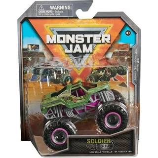 Monster Jam Officiell soldat Fortune Monster Truck Die-Cast Vehicle 1:64 Skala barnleksaker för pojkar i åldrarna 3 och uppåt