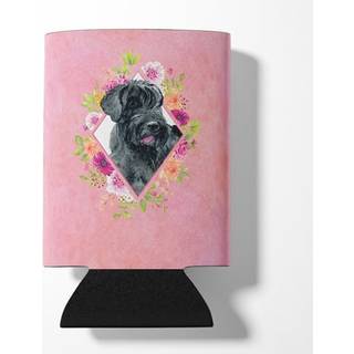 """" Caroline's Treasures CK4178CC Giant Schnauzer Pink Flowers kan eller flaske Hugger Kold-bjælke-koozies 12 oz flerfarvet """"