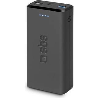 SBS Bærbar oplader SBS TTBB20000FASTK Sort 20000 mAh