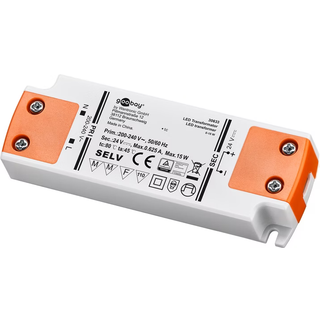 LED Transformer 24V (DC) max 15W