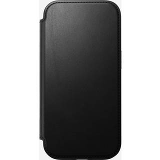iPhone 16 Pro Nomad Modern Leather Folio Cover - MagSafe Kompatibel - Sort