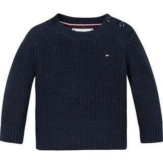 Rib-Knit Crew Neck Jumper
