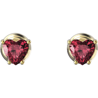 Stilla Ohrstecker, Herz, Rot, Goldlegierungsschicht