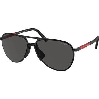 Prada Linea Rossa Mand PS 53ZS 1BO06F Solbriller Metal Sort Grå Pilot Normal