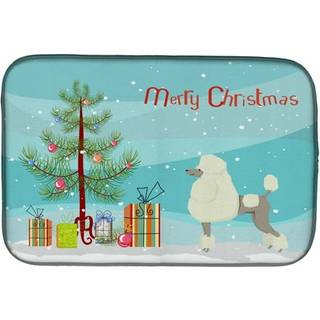 """" Caroline's Treasures CK3556DDM Poodle Christmas Tree Dish-Drying-Mats 14 X 21 Multicolor """"