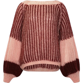Noella Liana Knit Sweater Rust Blush Combo