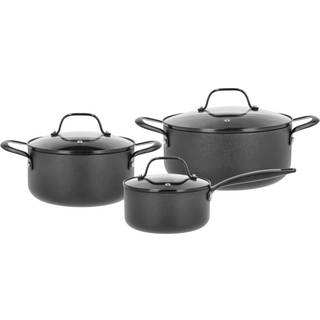 Morsø Black Fossil Grydesæt med låg, 6 dele