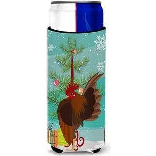 """"Caroline's Treasures Malaysisk Serama Kylling juledekorativ d?se Hugger Slim Multicolor""""