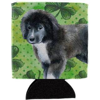 """" Caroline's Treasures Newfoundland Puppy St Patrick's Decorative Can Hugger Multicolor """"
