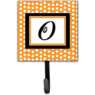 """" Caroline's Treasures CJ1033-OSH4-brev o indledende monogram-orange polka-prikker snor indehaver eller nøgle krog lille flerfarvet """"