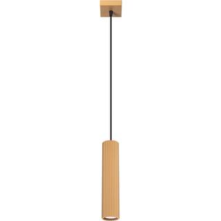 Carbon pendellampe, guldfarvet, Ø 6 cm, aluminium