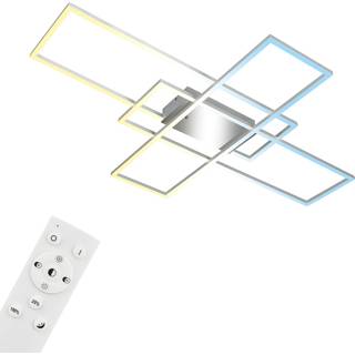 Roami loftlampe, 104x71 cm, aluminium-krom, CCT