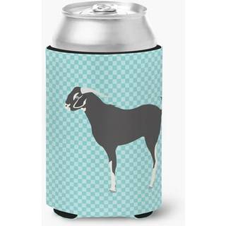 """" Caroline's Treasures Black Bengal Goat Blue Check Decorative kan Hugger Multicolor """"