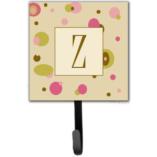 """" Caroline's Treasures CJ1004-ZSH4 Letter Z Initial Monogram-Tan Dots Leash Holder eller Key Hook Small Multicolor """"