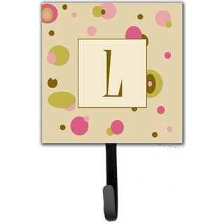 """" Caroline's Treasures CJ1004-LSH4 Letter l Initial Monogram-Tan Dots Leash Holder eller Key Hook Small Multicolor """"
