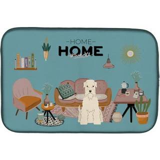 """" Caroline's Treasures CK7906DDM Soft Coated Wheaten Terrier Sweet Home Dish-Drying-Mats 14 X 21 Multicolor """"