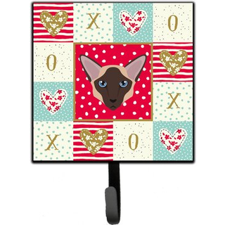 """" Caroline's Treasures Colorpoint Longhair Cat Love Leash eller Key Holder Hooks Multicolor """"