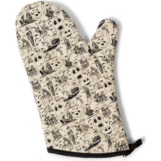 Disney The Nightmare Before Christmas Black and White Kitchen Ovn Mitt Glove