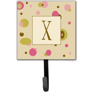 """" Caroline's Treasures CJ1004-XSH4-brev X indledende monogram-tan prikker snorhaver eller nøglekrog lille multicolor """"