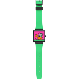 Swatch Break Free Breaks Off Pink Dial Silicone Strap Women’s Watch SO34Z102