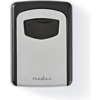 Nedis - Bog Boks | Nøgleskab | Kombination Dial lås | Indendørs og Udendørs | Grå / Sort - KEYCC01GY