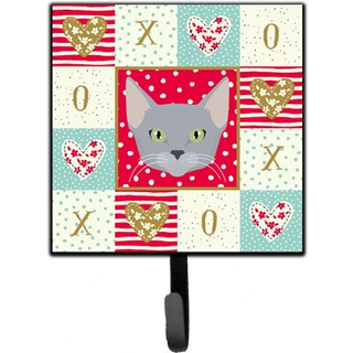 """" Carolines skatte russiske blå kat kærlighed snor eller nøgleholder kroge flerfarvet """"