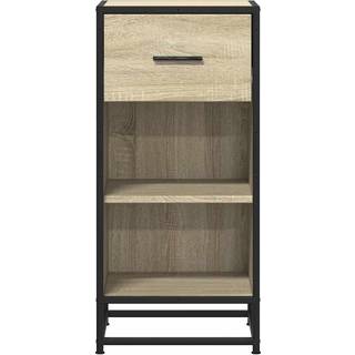 skab 35,5x35x76 cm konstrueret træ og metal sonoma-eg