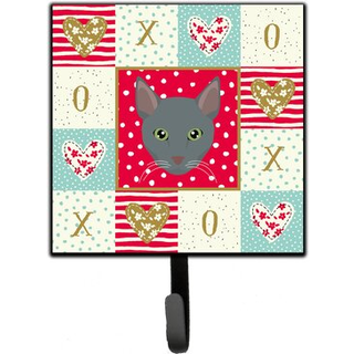 """" Caroline's Treasures Raas Cat Love Leash eller Key Holder Hooks Multicolor """"