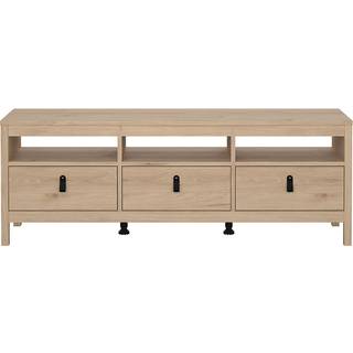 Madrid TV-bord med 3 skuffer - Jackson Hickory