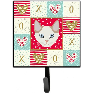 """" Caroline's Treasures Korean Bobtail Cat Love Leash eller Key Holder Hooks Multicolor """"